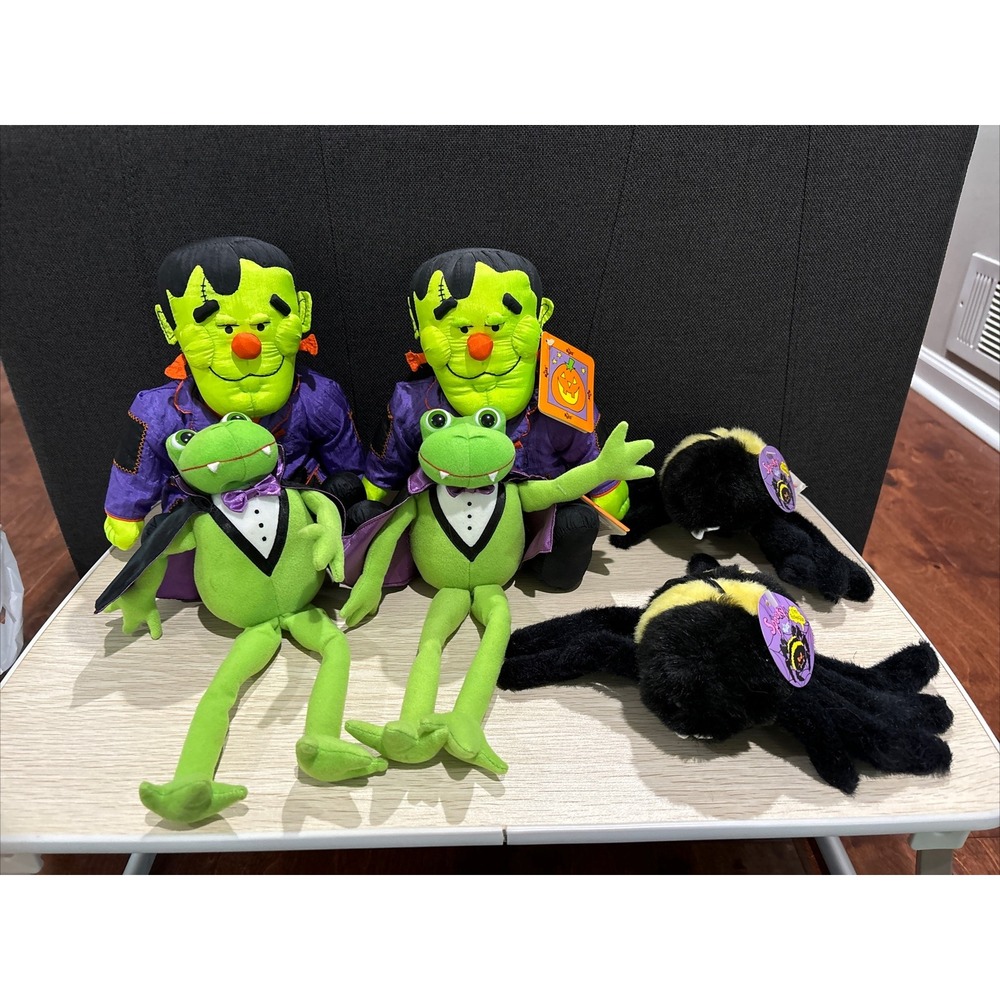 Vintage Russ Vampire Frog, Frankenstein, Spider Lot Some With Tags